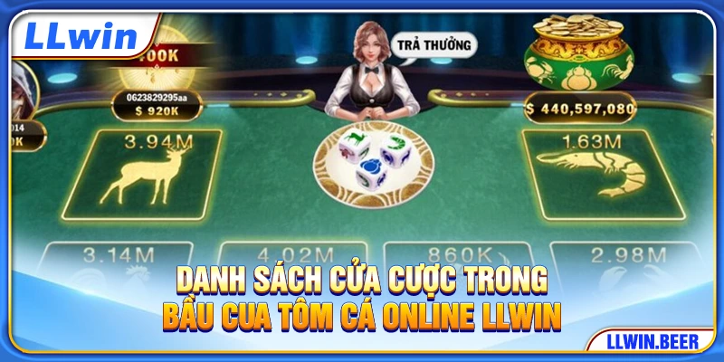 Danh sách cửa cược trong bầu cua tôm cá online LLWIN Danh sách cửa cược trong bầu cua tôm cá online LLWIN